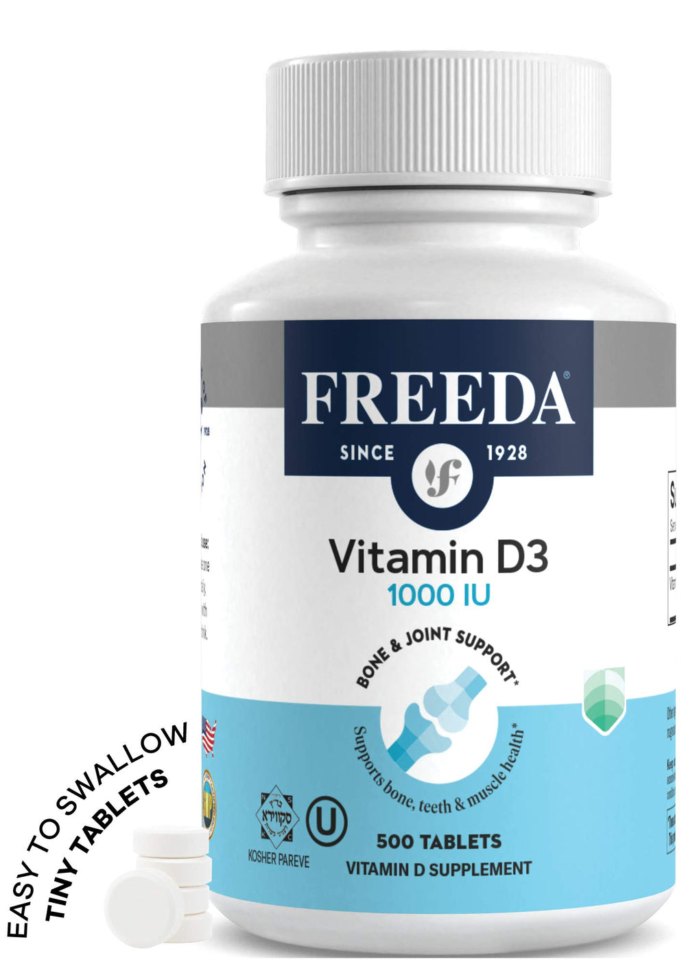 Freeda Vitamin D3 1000 IU suitable for men and women