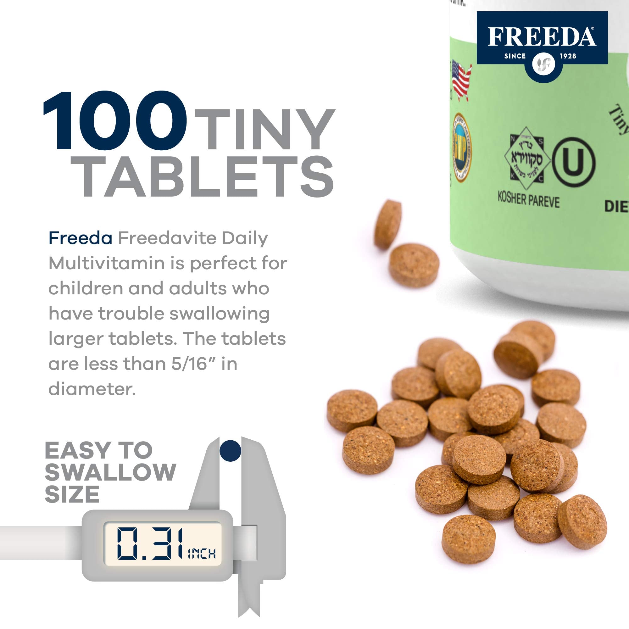 Freedavite Tiny Tablet ingredients list