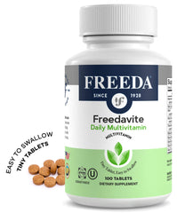 Freedavite Tiny Tablet product label