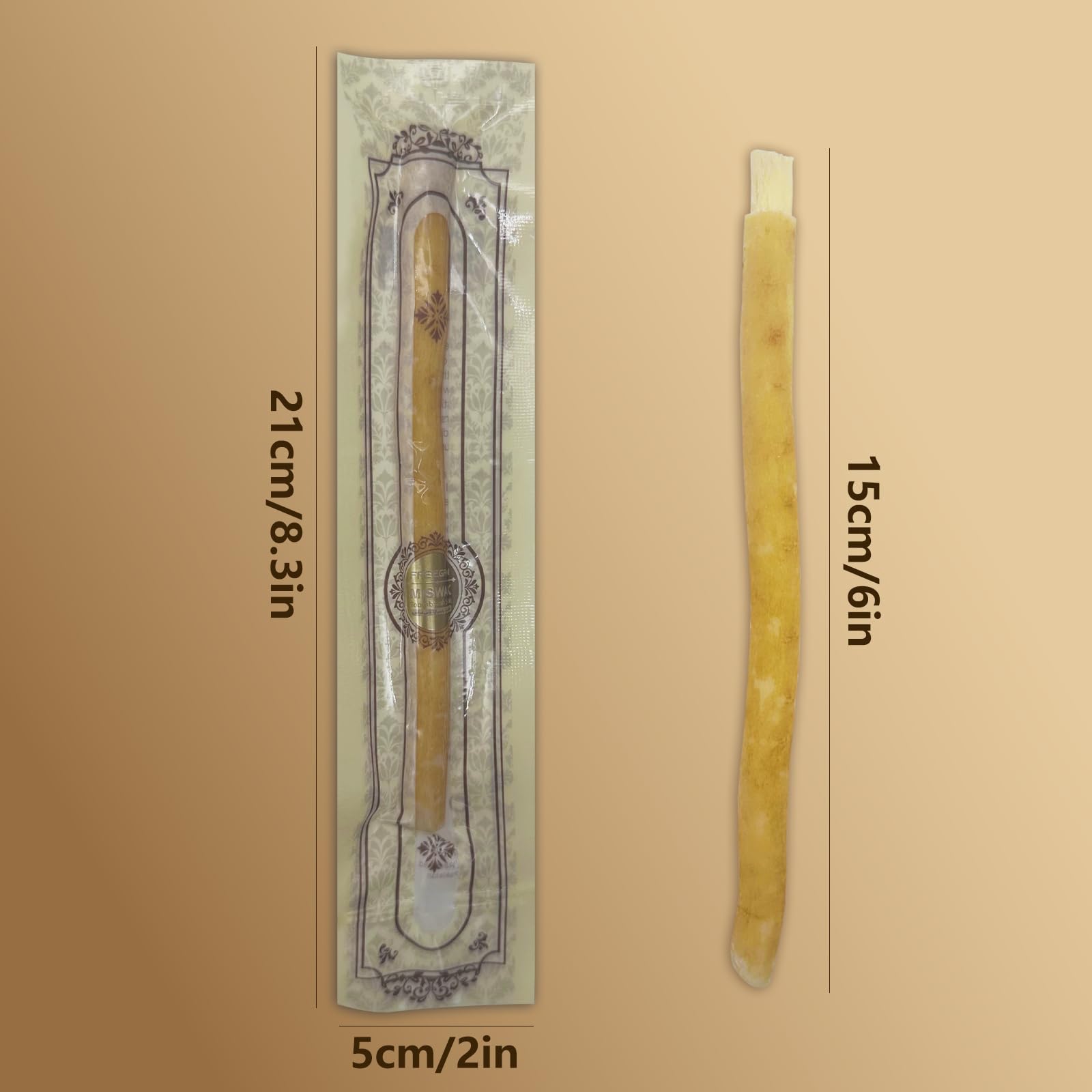 Miswak sticks after use, ready for cleaning