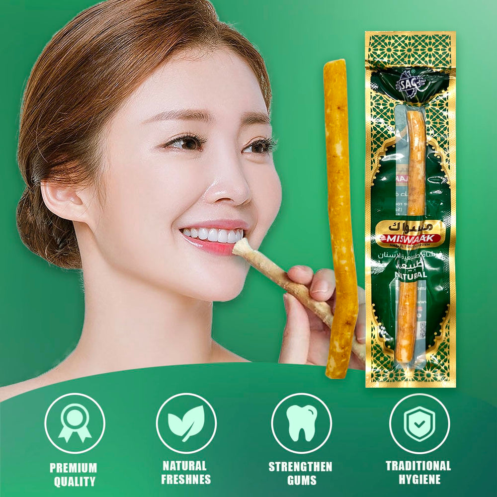 6-inch Miswak toothbrush stick ready to use