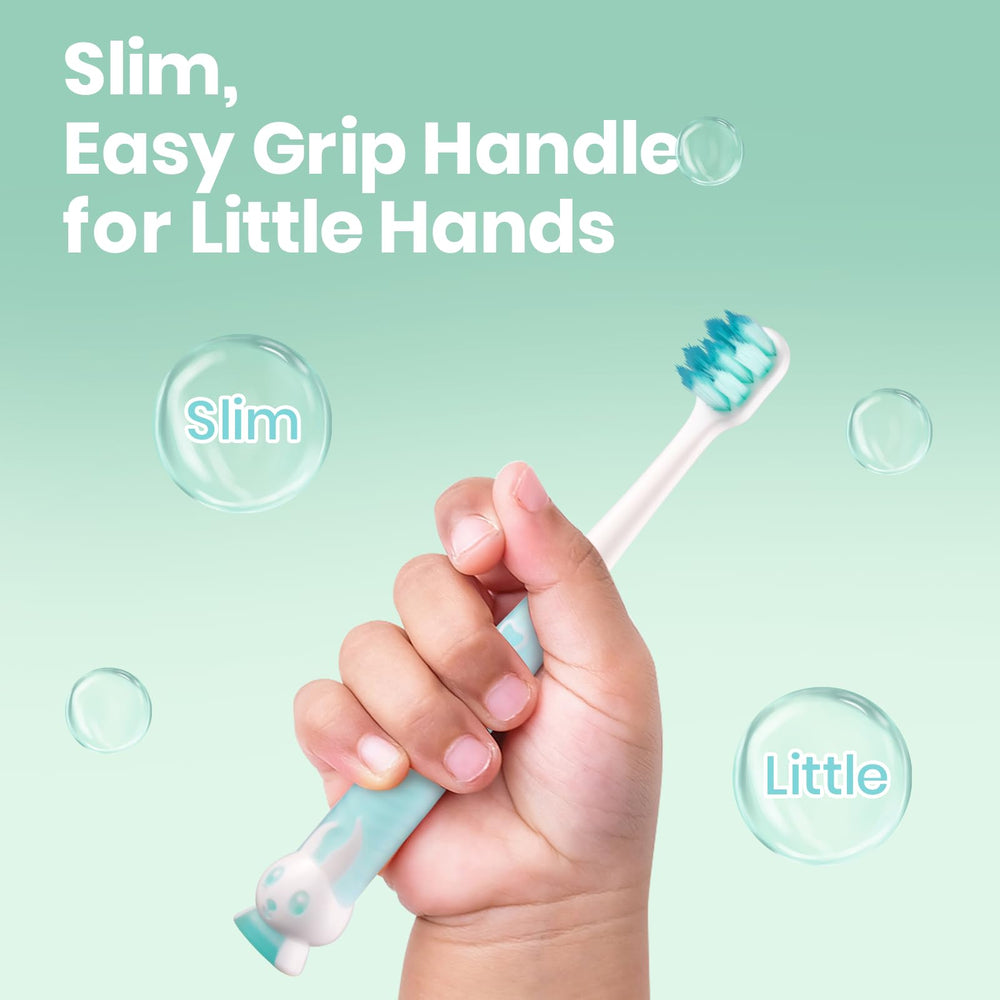 Ergonomic handle designed for easy grip by little hands