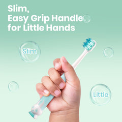 Ergonomic handle designed for easy grip by little hands