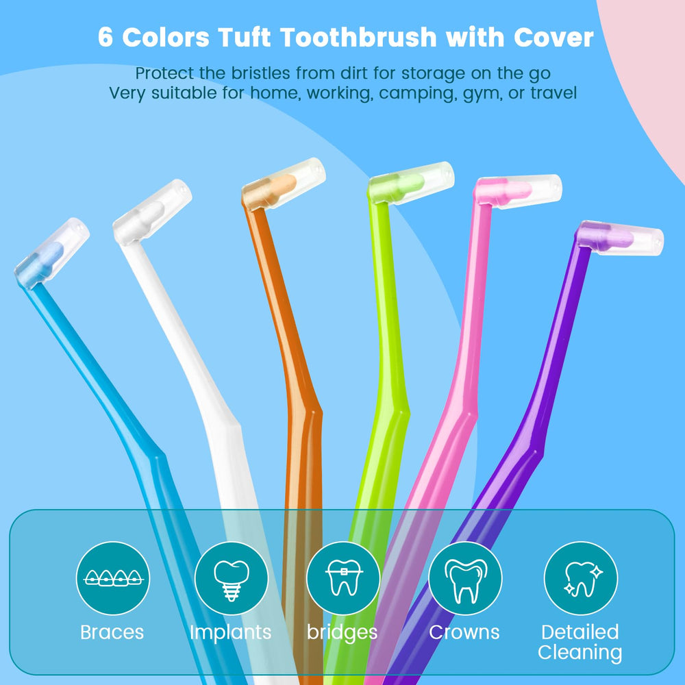Travel-cap protective cover included with each toothbrush