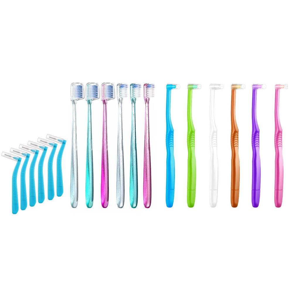 Fregum V+A Orthodontic Toothbrush with V-shaped bristles for braces