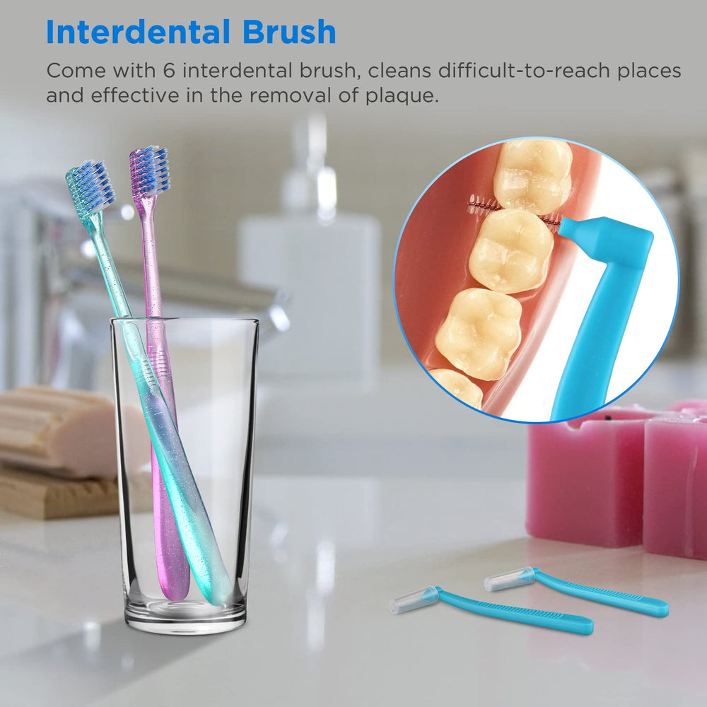 Inner 2mm short bristles cleaning around brackets and archwires
