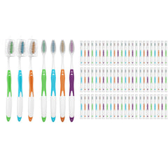 Frekare 30-pack bulk toothbrushes with covers