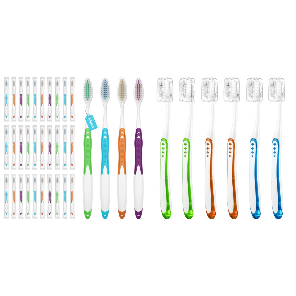 Frekare 35-pack bulk toothbrushes assortment in packaging