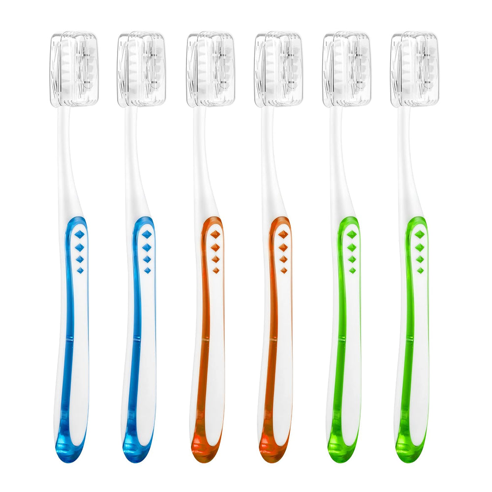 Six-count set of extra soft Frekare toothbrushes