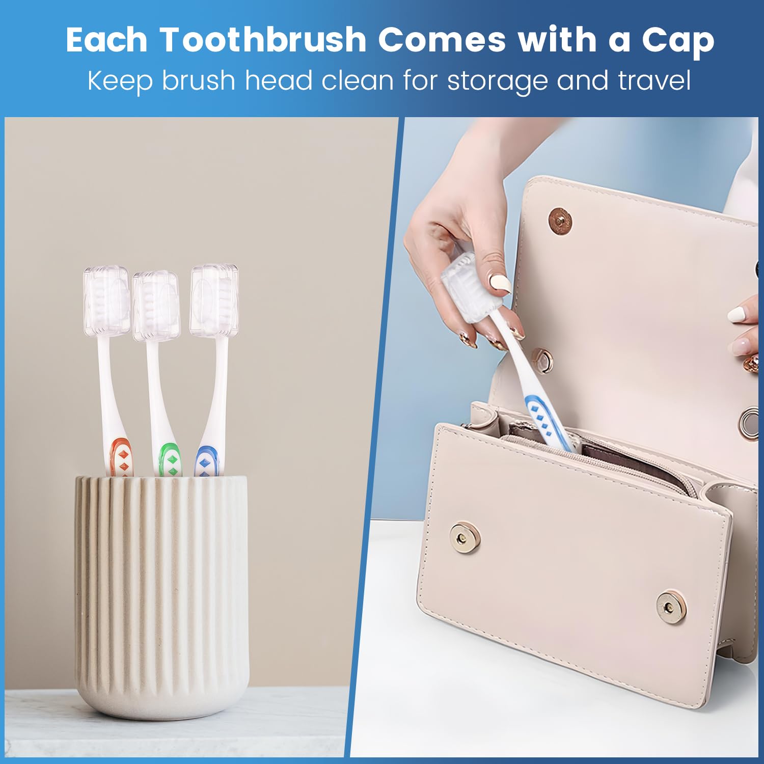 Hygienic display of Frekare 35-pack toothbrushes