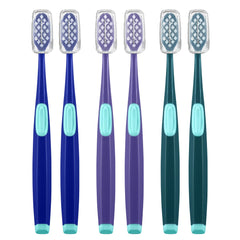Frekare extra-soft toothbrush 6-pack with protective covers