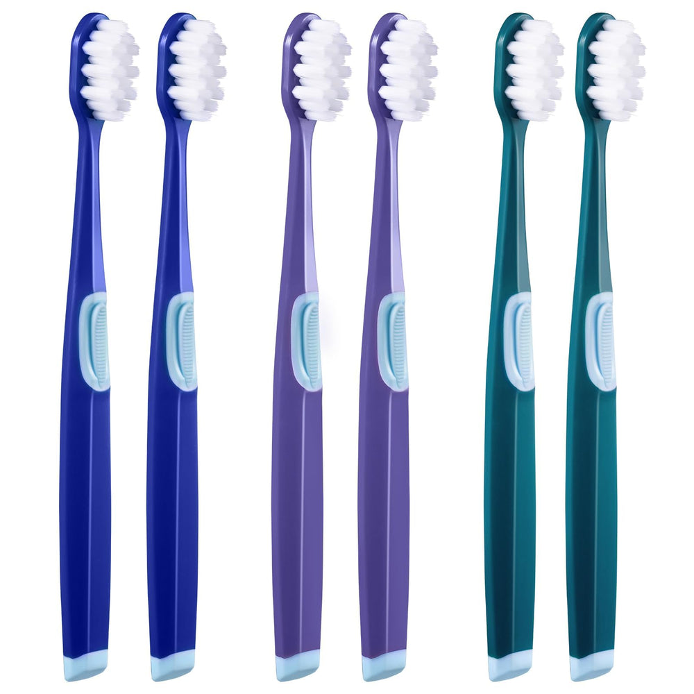 Frekare Extra Soft Toothbrushes set of 6 in three colors