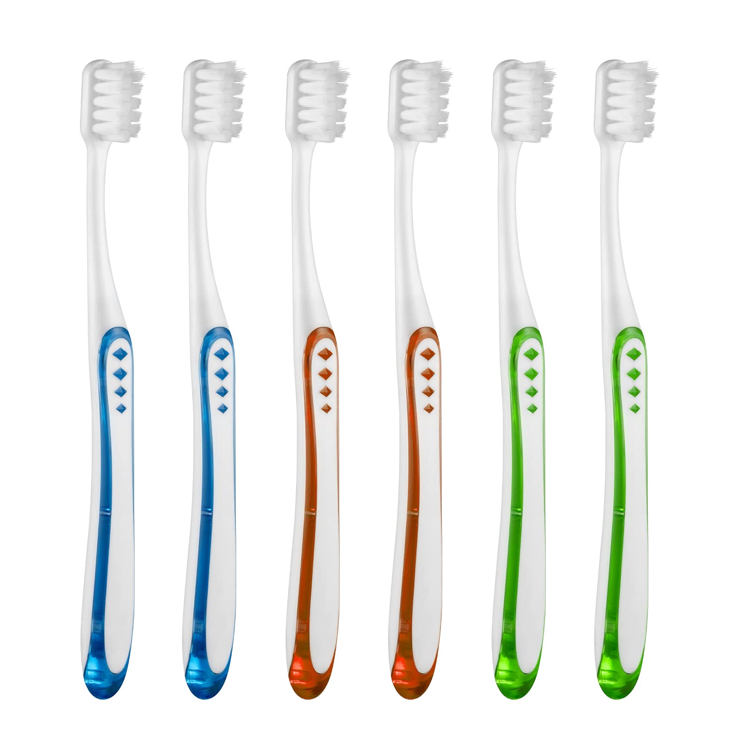Close-up of Frekare extra-soft toothbrush bristles in use