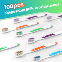 Individually wrapped disposable toothbrushes for hygiene