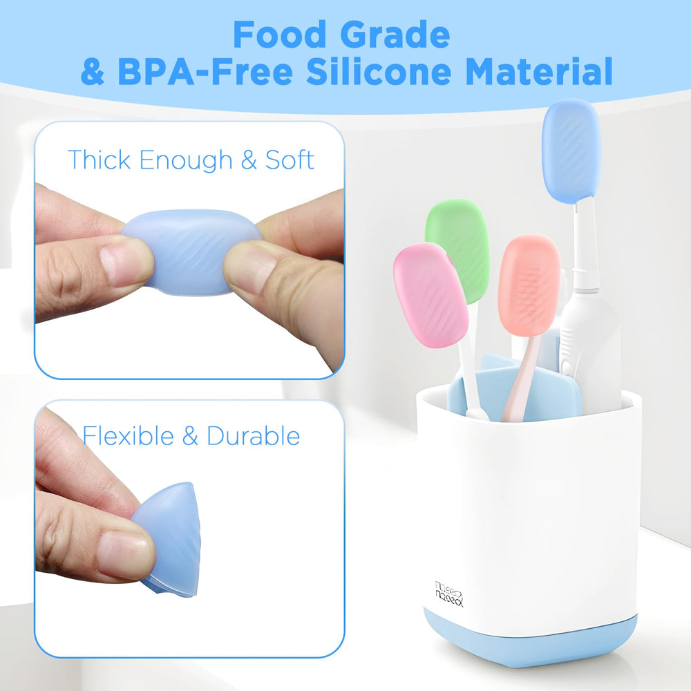Analytical view of silicone toothbrush head protector