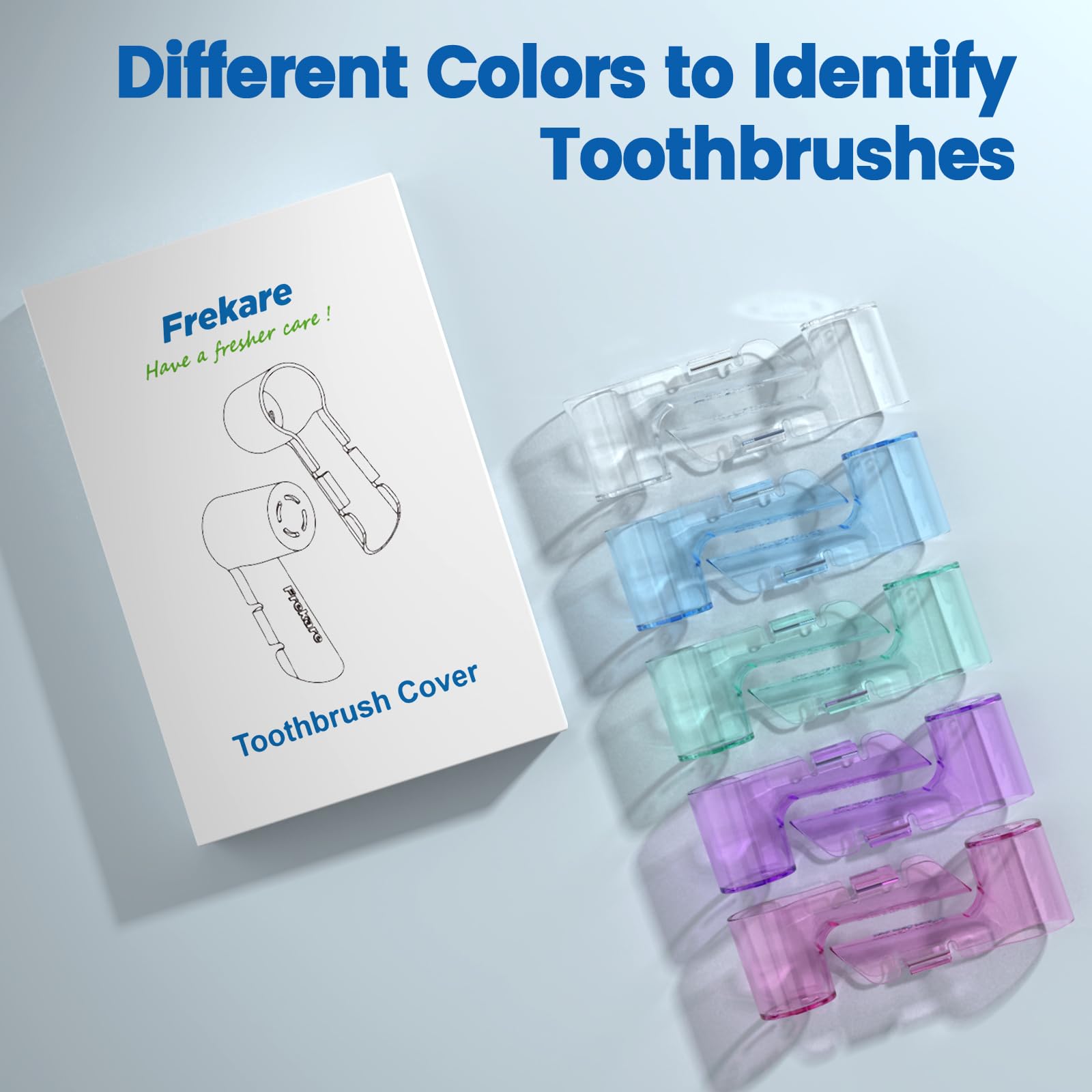 Washable silicone toothbrush head cover for Oral-B