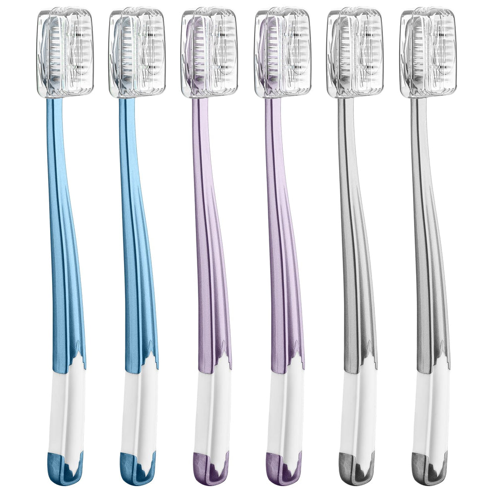 Close-up of Frekare toothbrush angled head design
