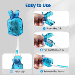 Green Frekare toothbrush cap clip-on protector