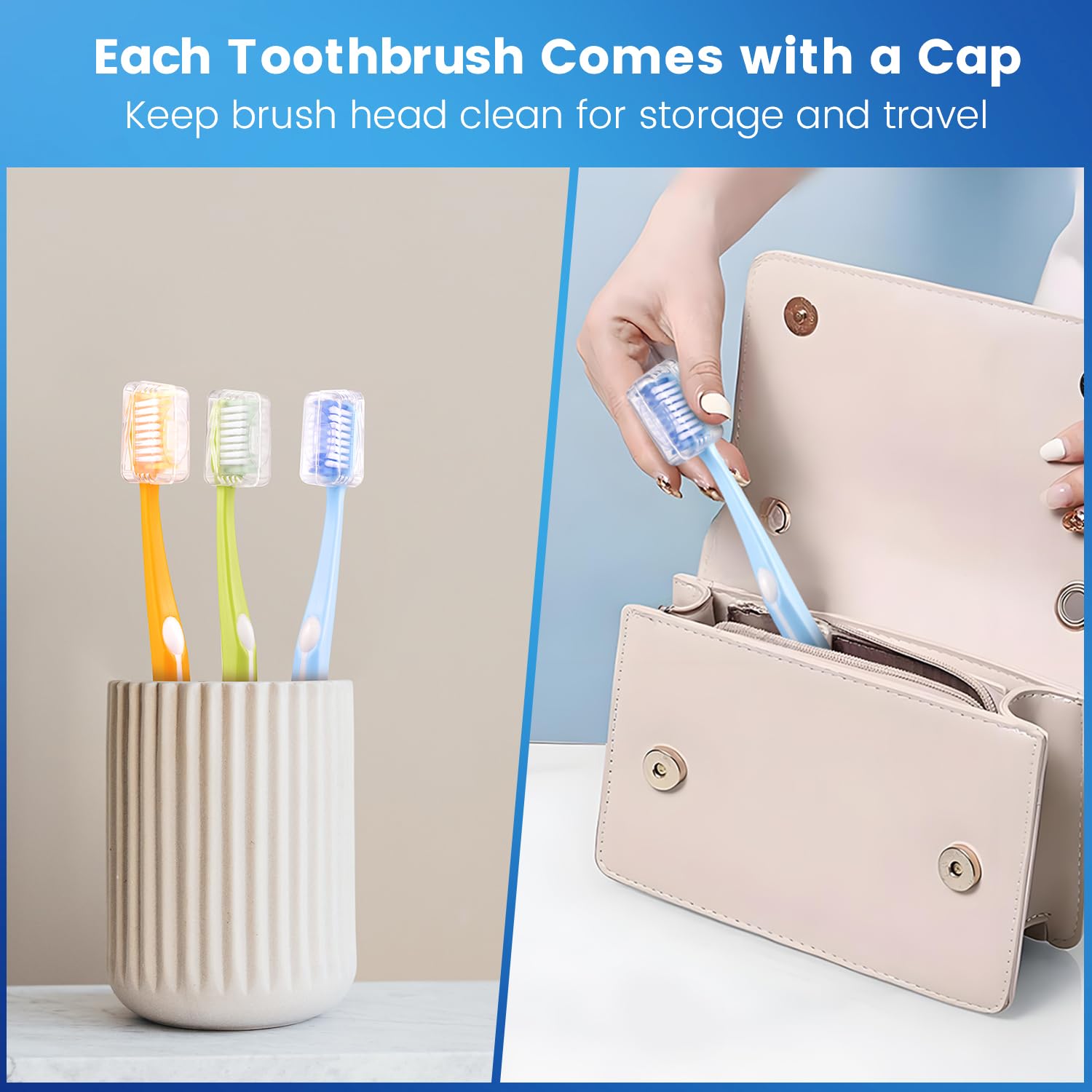 Frekare medium toothbrush close-up bristles