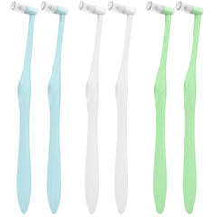 Fremouth End Tuft Toothbrushes with Covers – 6-pack, front view