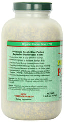 Bee pollen granules on a spoon