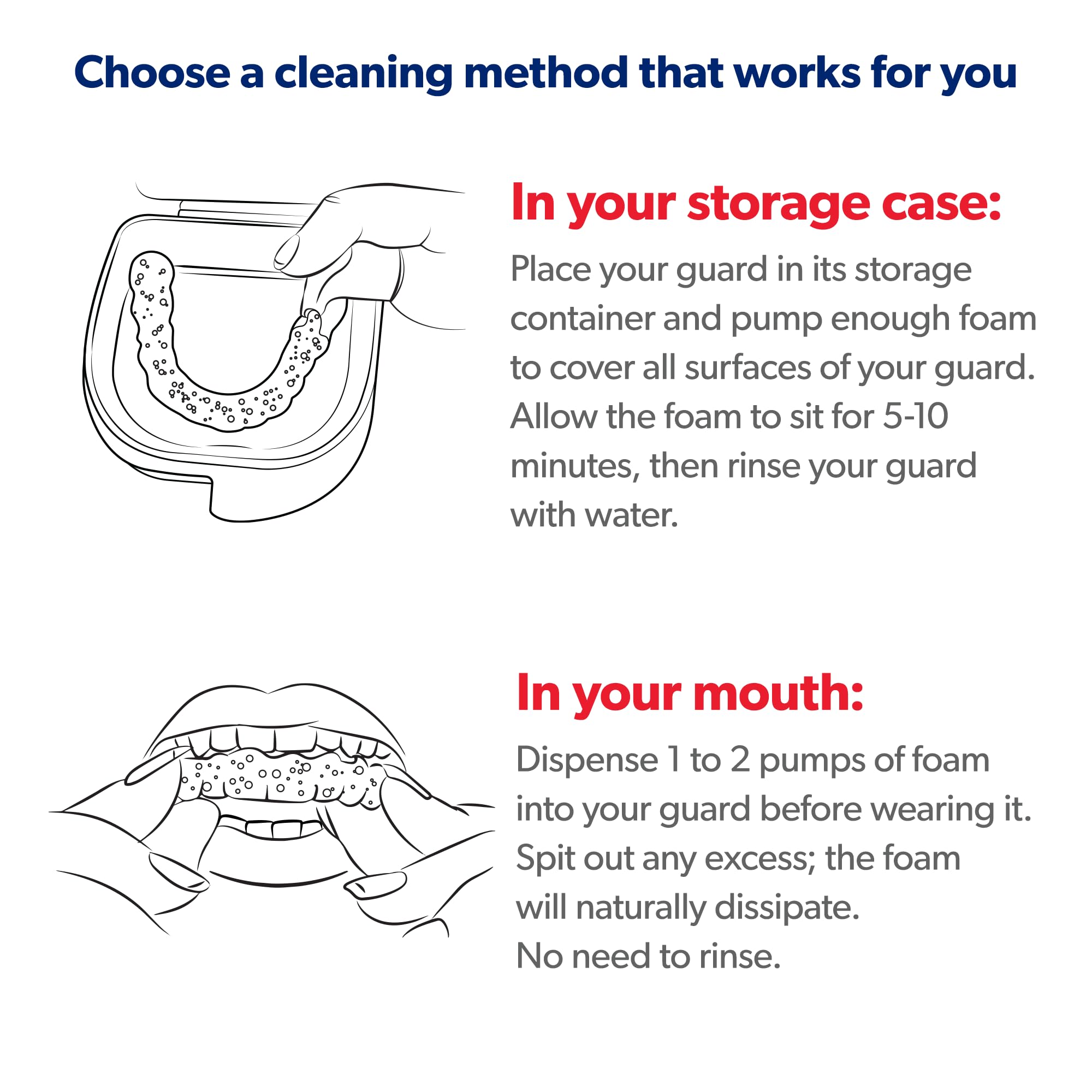 Fresh breath after using EverSmile Guard Cleaner