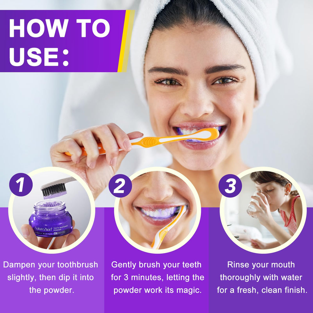 Fresh breath after using whitening powder