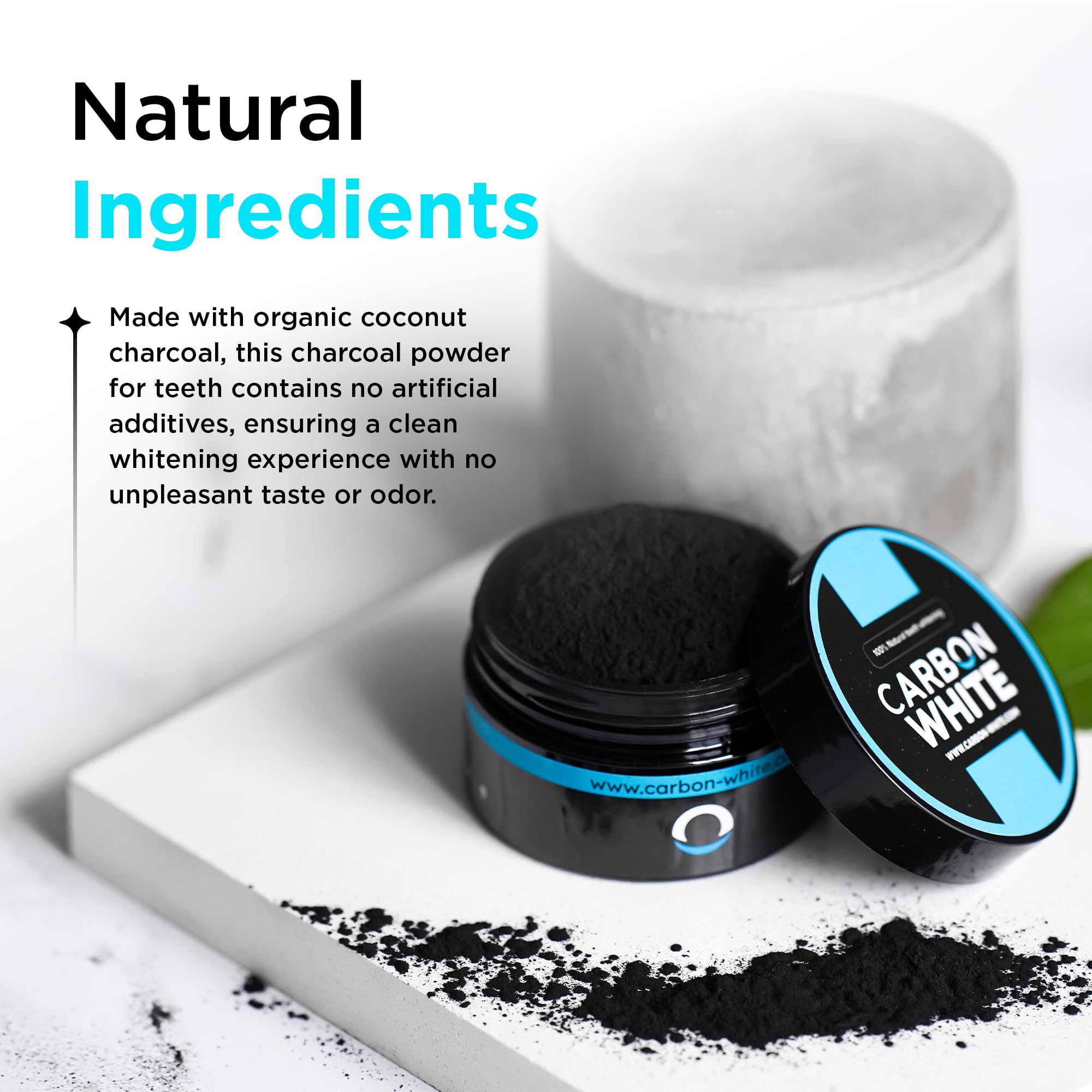 Fresh breath and plaque protection with whitening powder