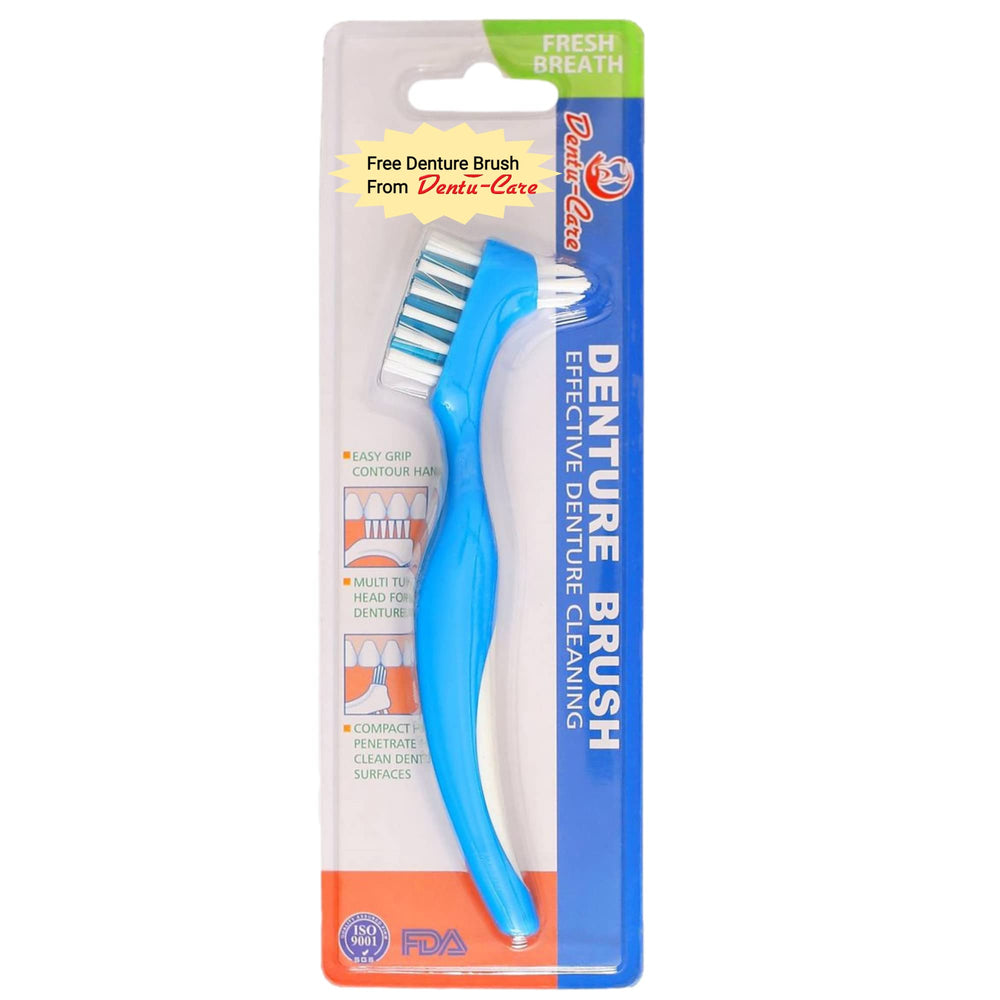 Fresh and clean dentures after cleaning