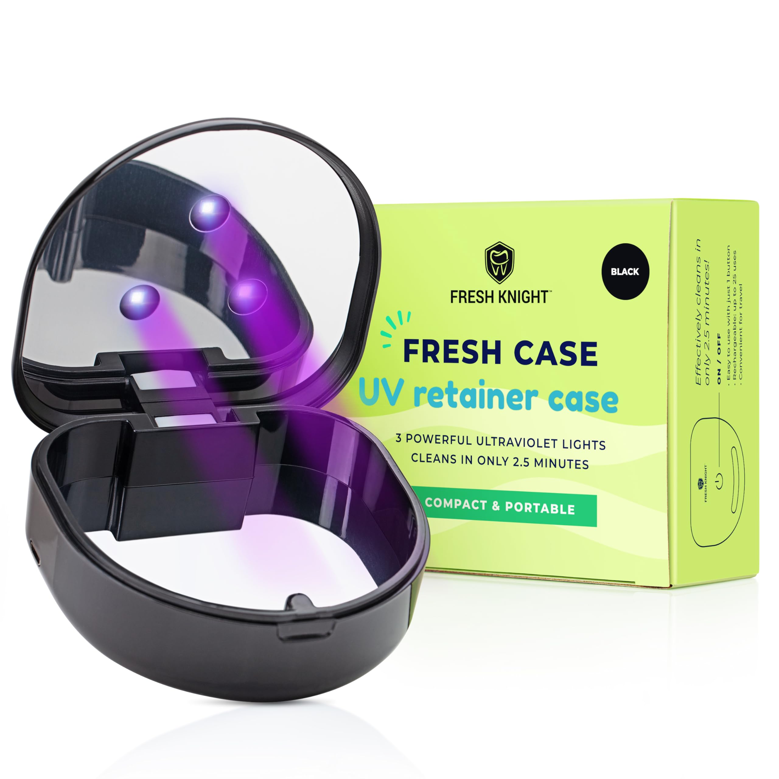 Fresh Knight UV Retainer Case exterior black-UV