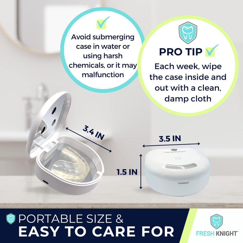 Ideal for Invisalign retainers, mouth guards, and dentures