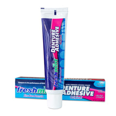 Freshmint 6 tubes of 2 oz denture adhesive package