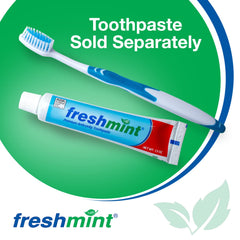 FRESHMINT 100-pack toothbrushes green color, individually wrapped