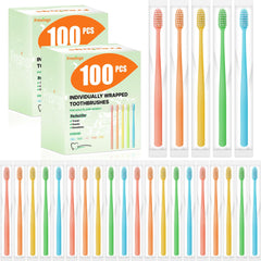 Fresings 200-pack disposable toothbrushes, individually wrapped for hygiene