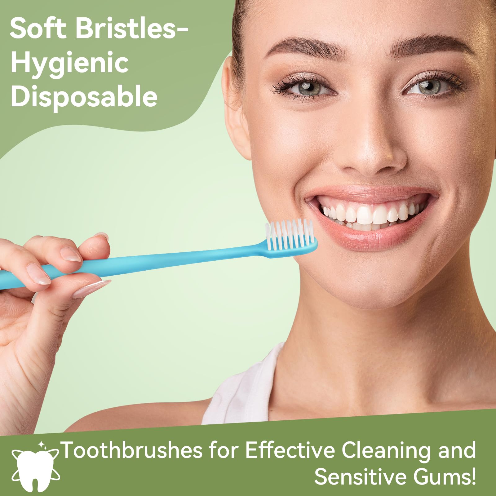 Travel-friendly compact toothbrushes with minimalist design