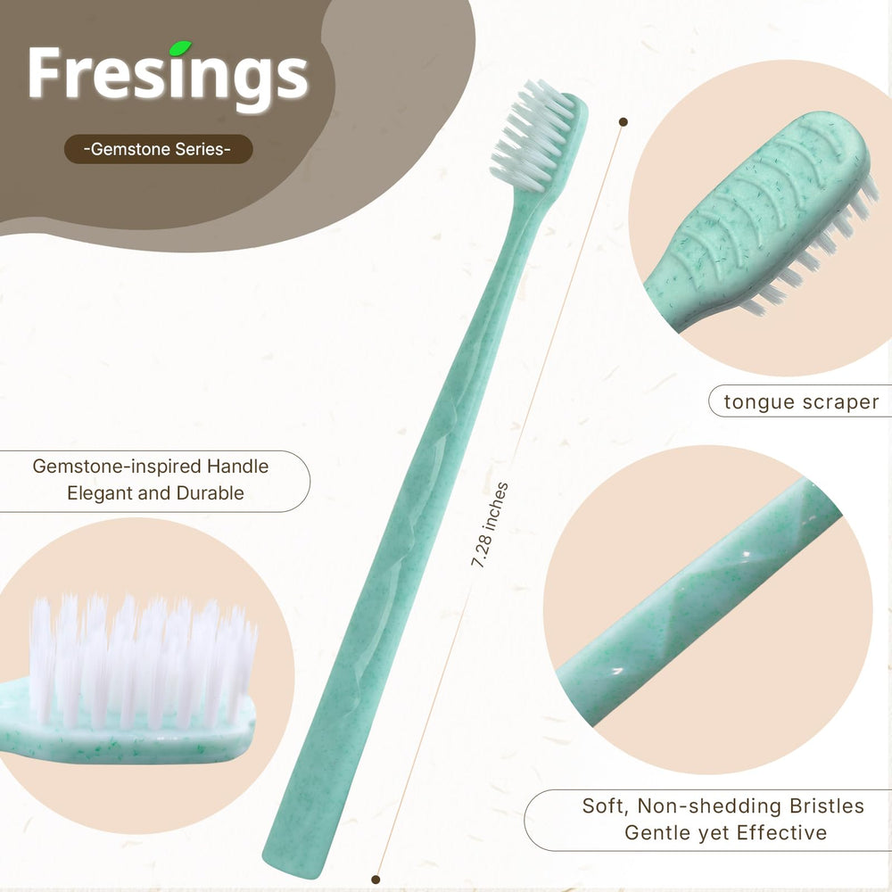 Diamond-patterned ergonomic comfort grip on Fresings toothbrush in Pearl White