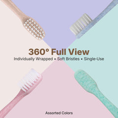 Individually sealed hygienic wrapper for guest toothbrushes