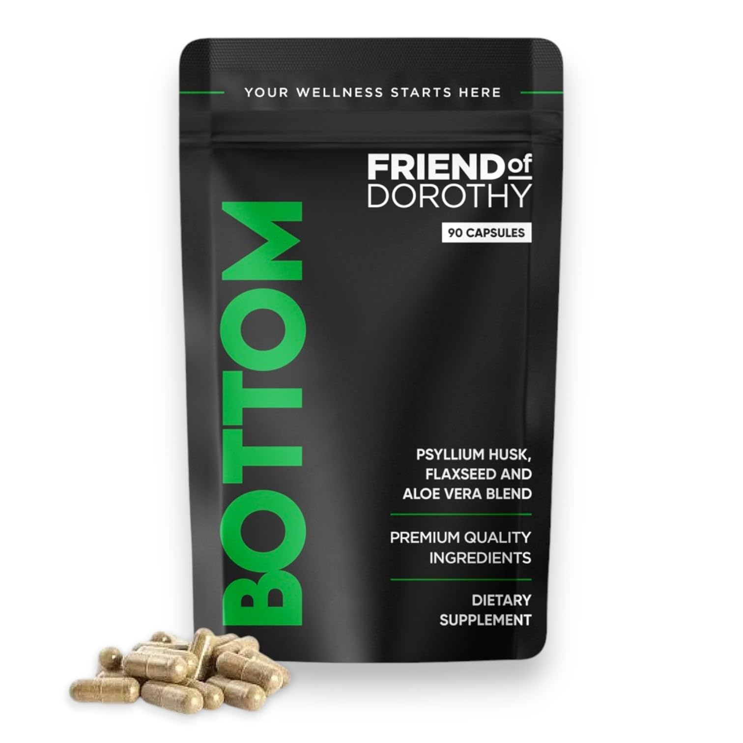 Front label of FRIEND OF DOROTHY Bottom Fiber bottle