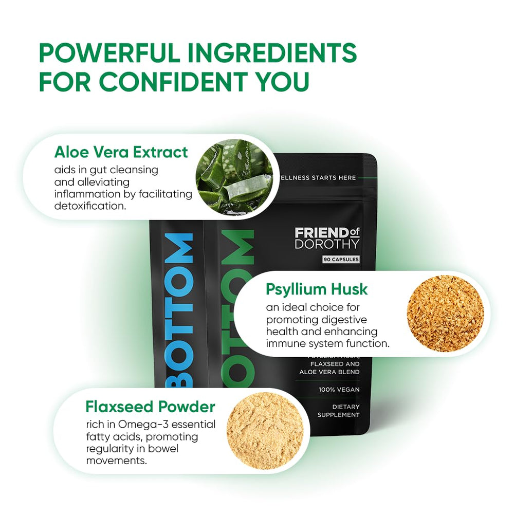 Illustration of psyllium husk and flaxseed ingredients