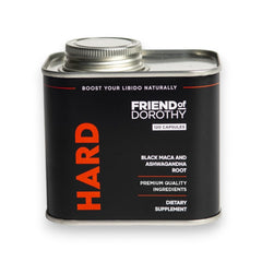 Friend of Dorothy hard supplement bottle showing natural energy support