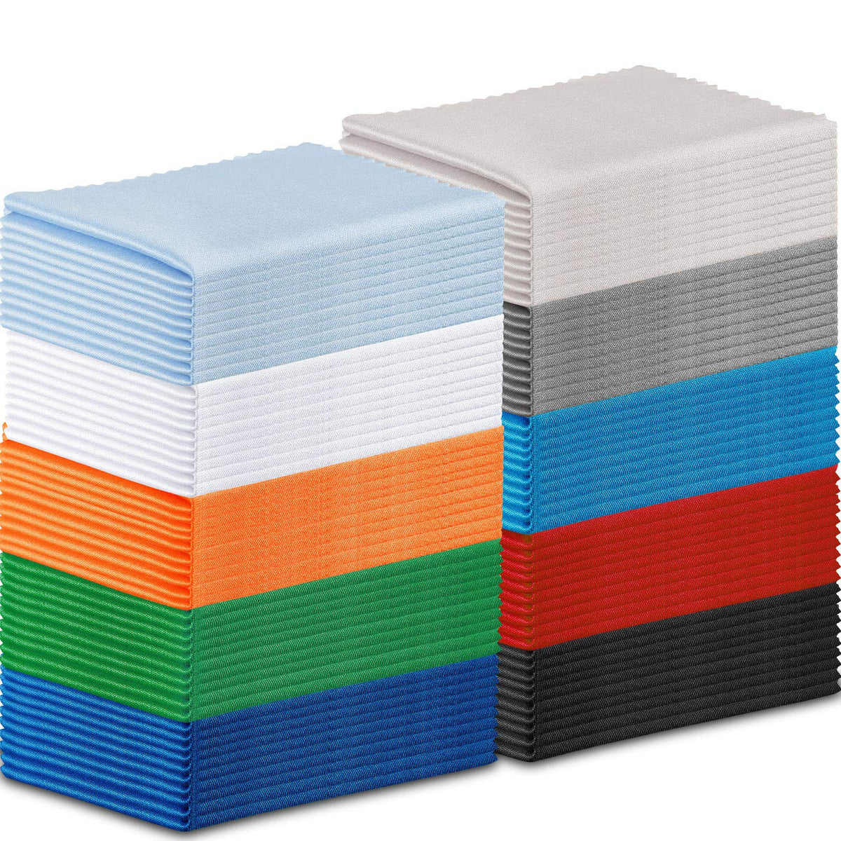 Frienda microfiber cleaning cloths in assorted colors, 7 x 6 inches