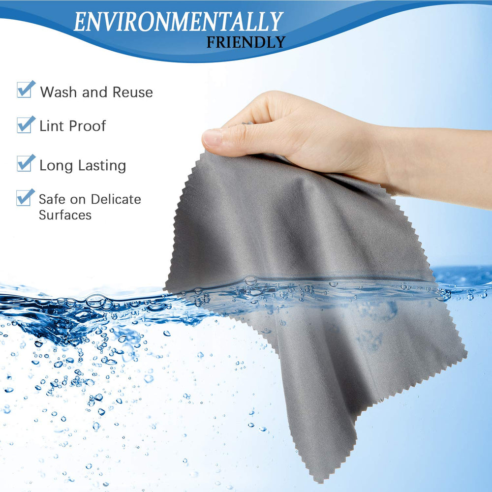 Microfiber cloths suitable for cleaning lenses, glasses, phones and screens