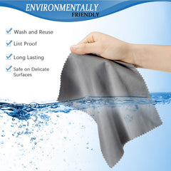 Microfiber cloths suitable for cleaning lenses, glasses, phones and screens