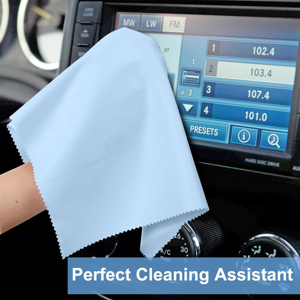Close-up of yellow Frienda microfiber cleaning cloth