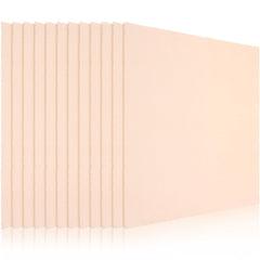 Frienda 12-pack large beige microfiber cleaning cloths laid out