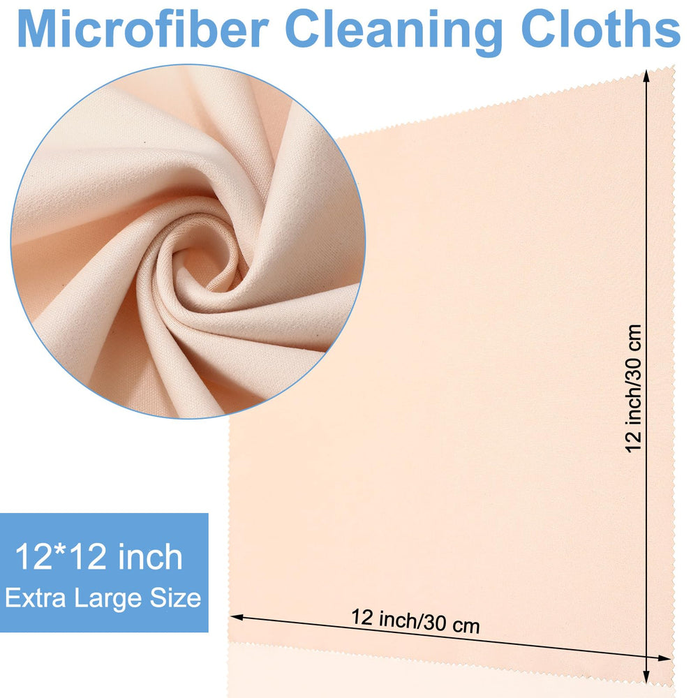 Close-up of beige microfiber fabric 12x12 inch