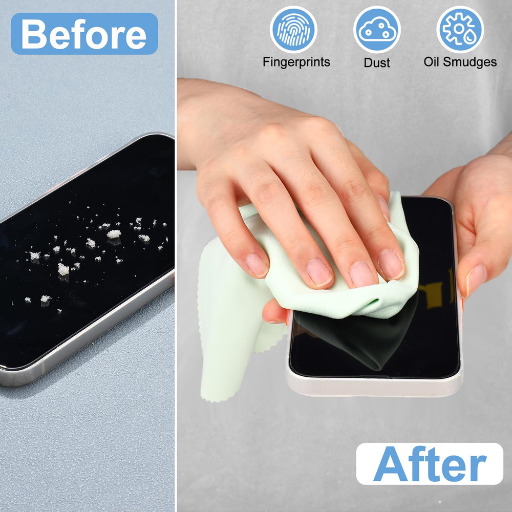 Gentle microfiber cloths safe for delicate surfaces