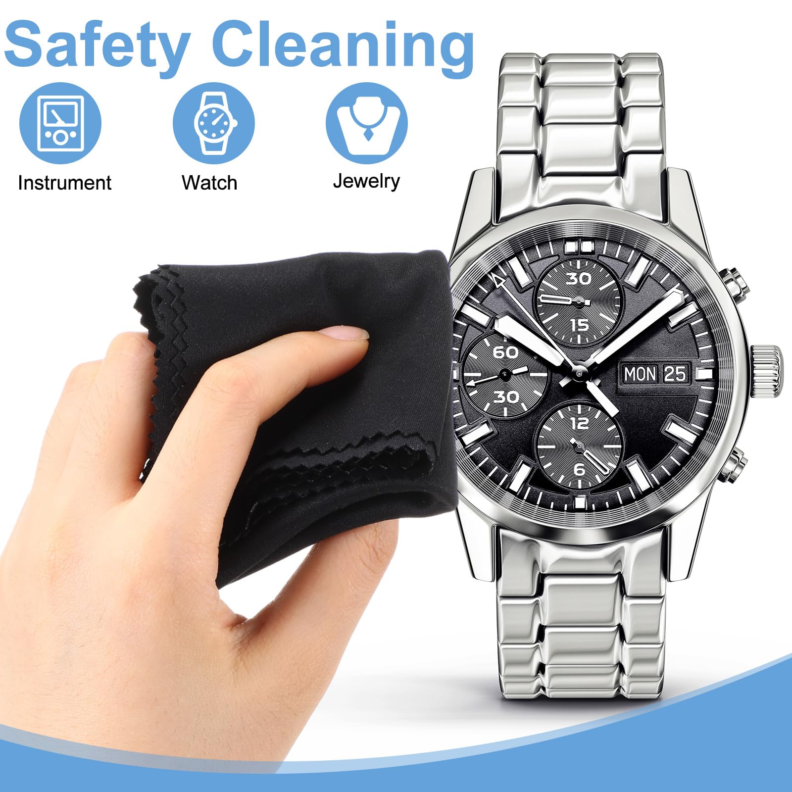 Reusable and washable microfiber cleaning cloths for electronics and lenses