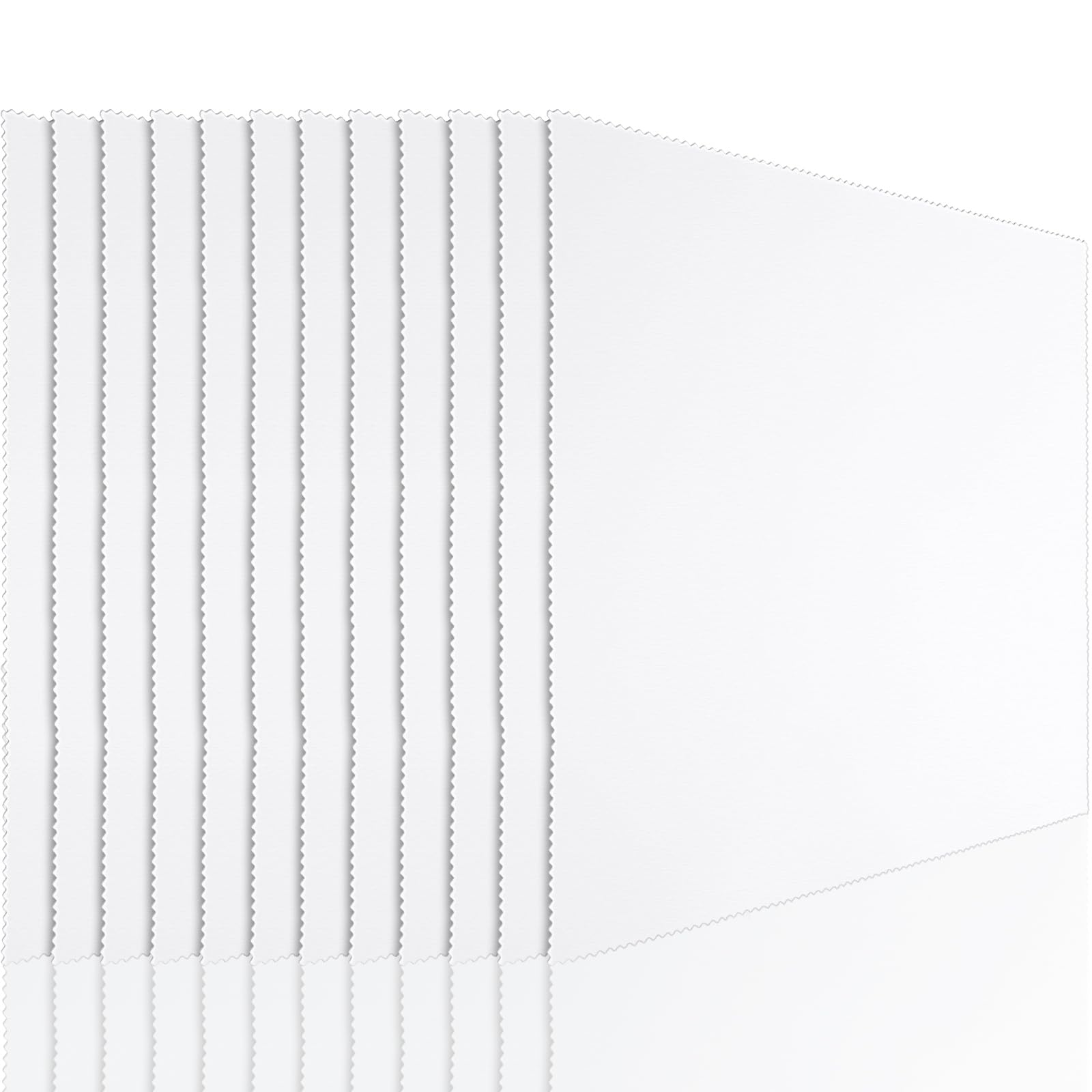 Frienda 12-pack oversized microfiber cleaning cloths 12x12 inch - white