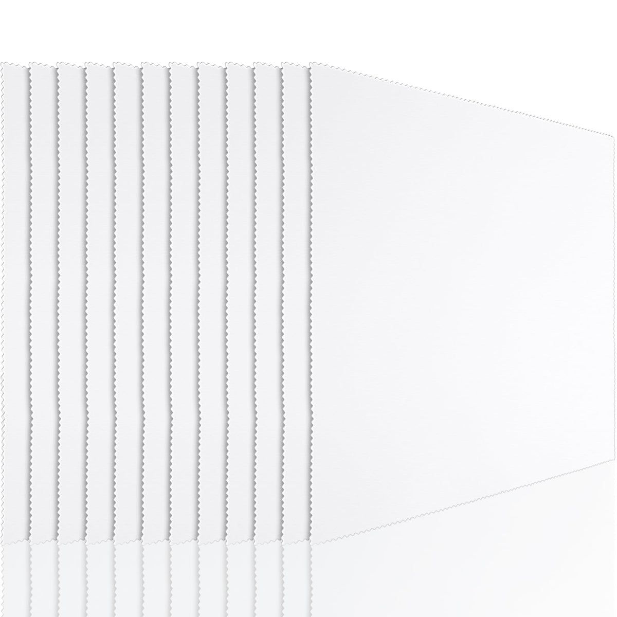 Frienda 12-pack oversized microfiber cleaning cloths 12x12 inch - white